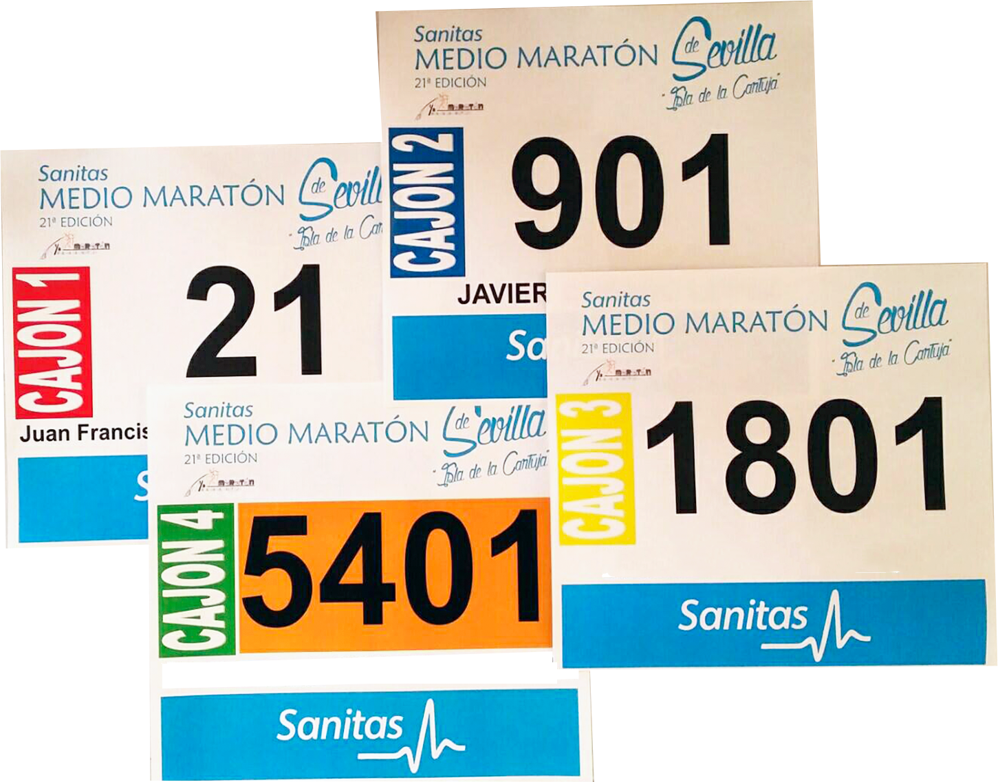 Dorsales y placas personalizables para carreras