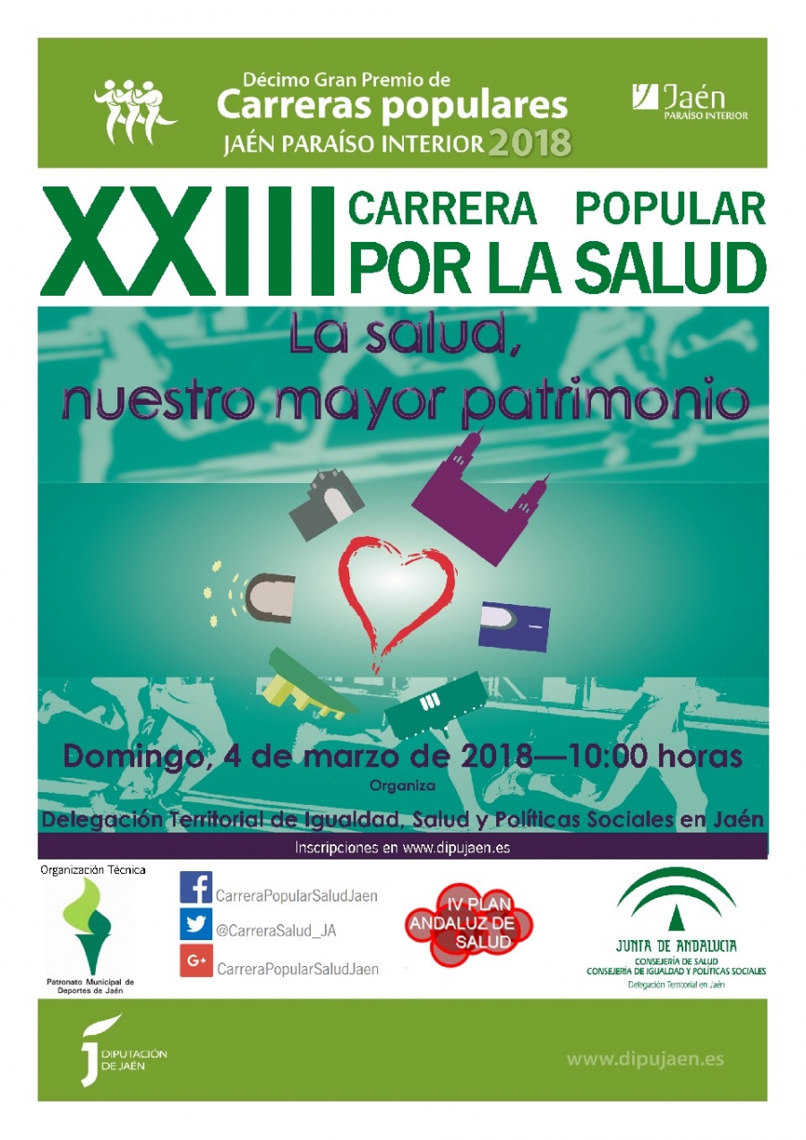 Abiertas inscripciones XXIII Carrera Popular Por la Salud 2018