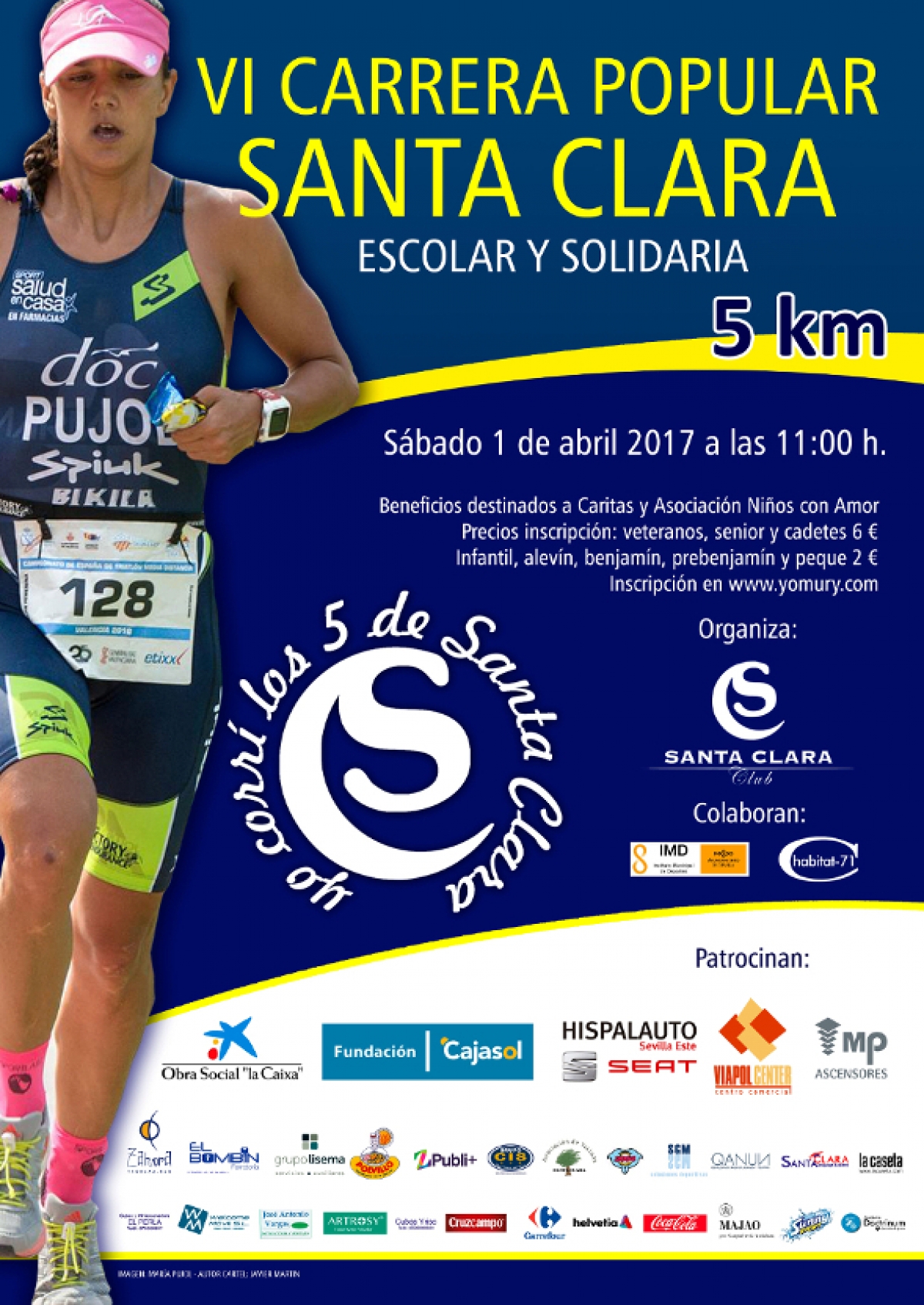 VI CARRERA POPULAR, ESCOLAR Y SOLIDARIA SANTA CLARA 2017