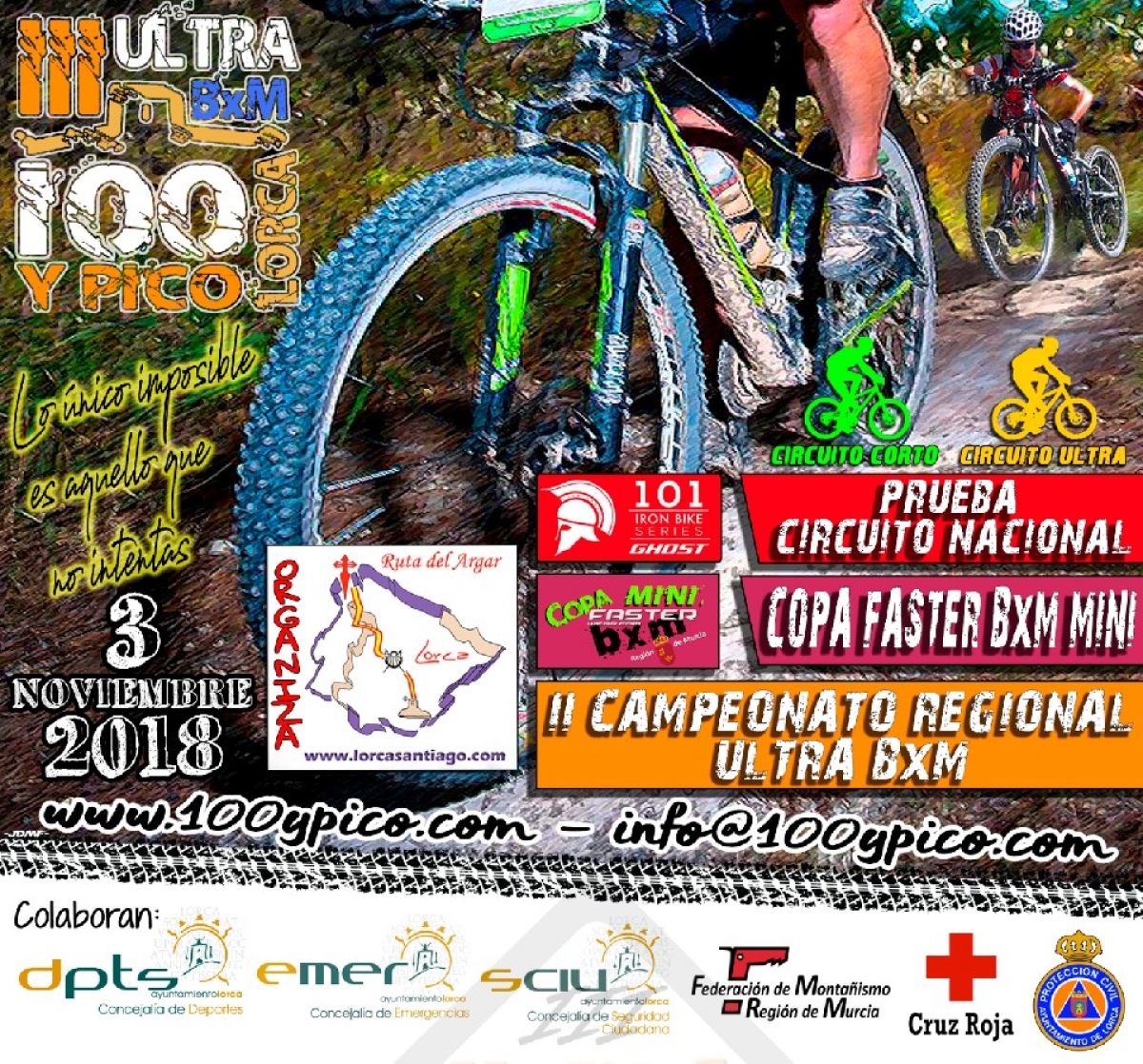 Abiertas inscripciones III Ultra 100 y Pico 101 Ghost Iron Series Lorca 2018