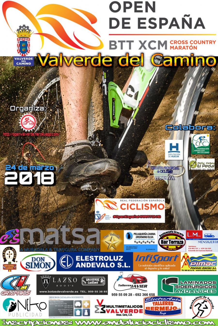 Abiertas inscripciones 15ª Ruta BTT Valverde del Camino 2018