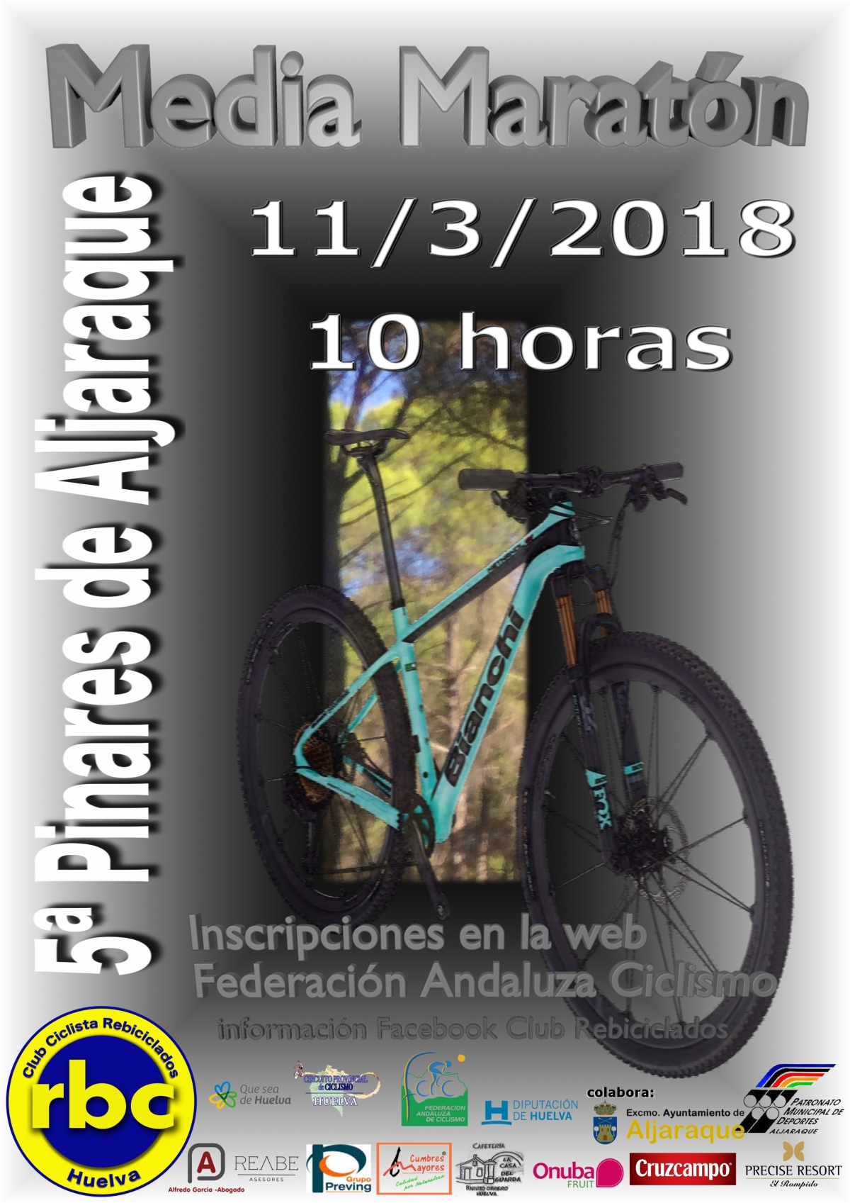 Abiertas inscripciones V Ruta BTT Pinares de Aljaraque 2018